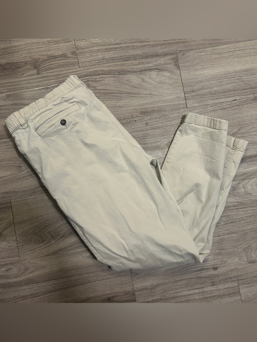 chubbies Cream Elastic-Waist Chino Pants